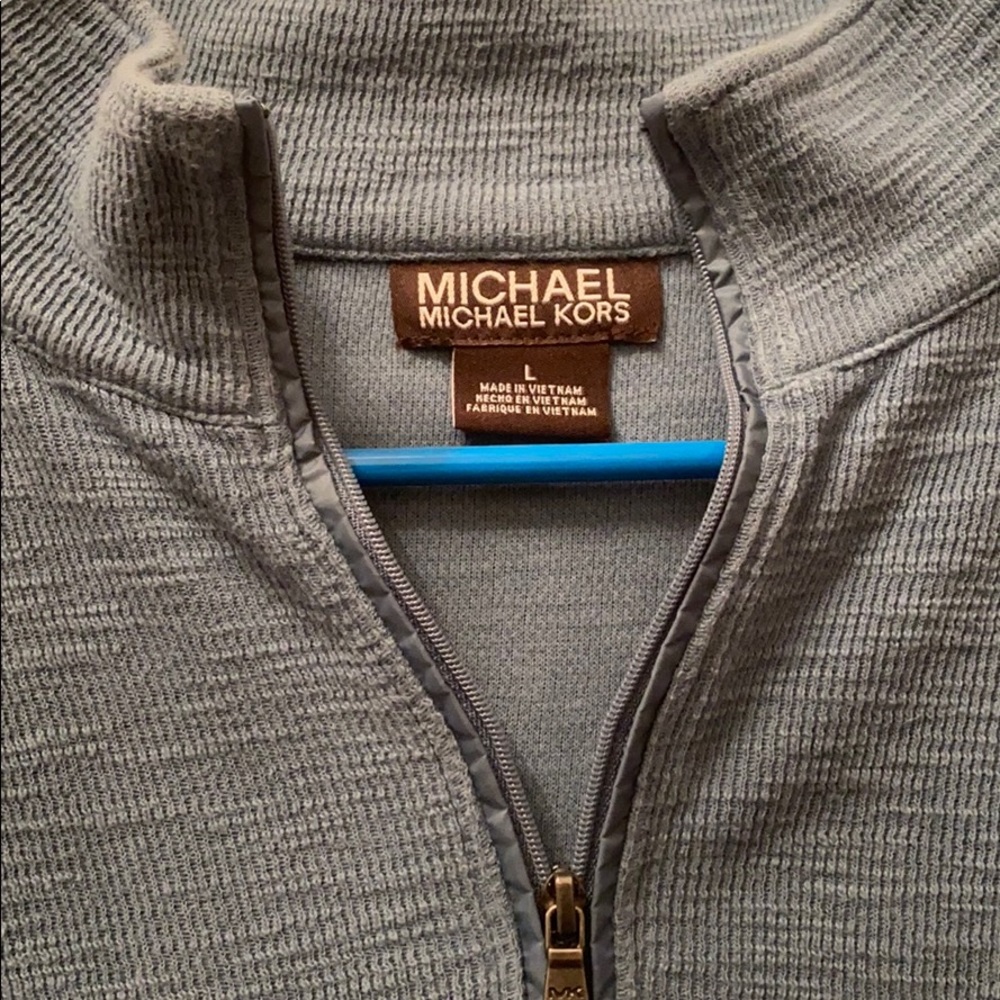 Michael Kors Men’s Large Blue 1/4 Zip Pullover